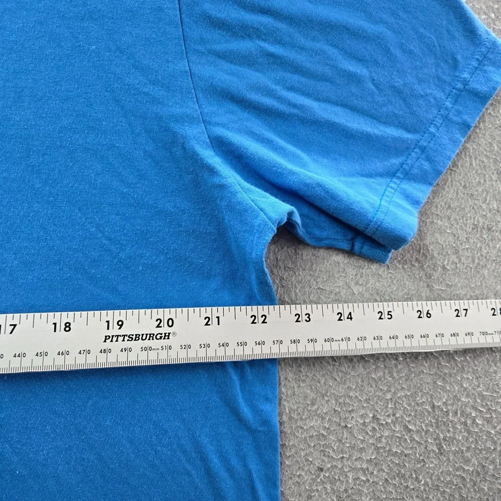 Air Jordan Men Shirt Large Blue Retro 9 Graphic Short Sleeve Crew Neck Tee